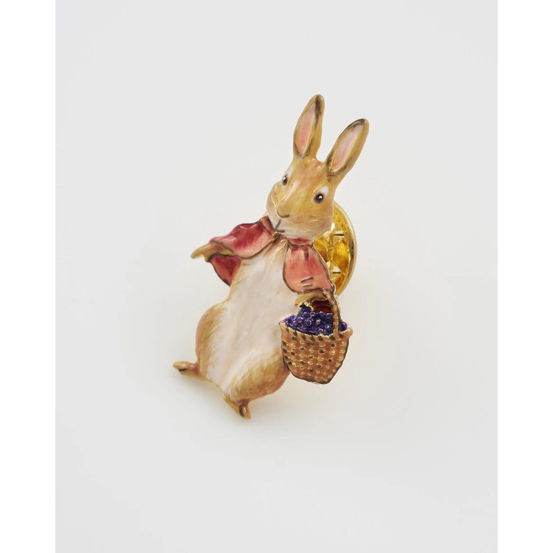 Fable England Peter Rabbit: Flopsy with Basket Brooch
