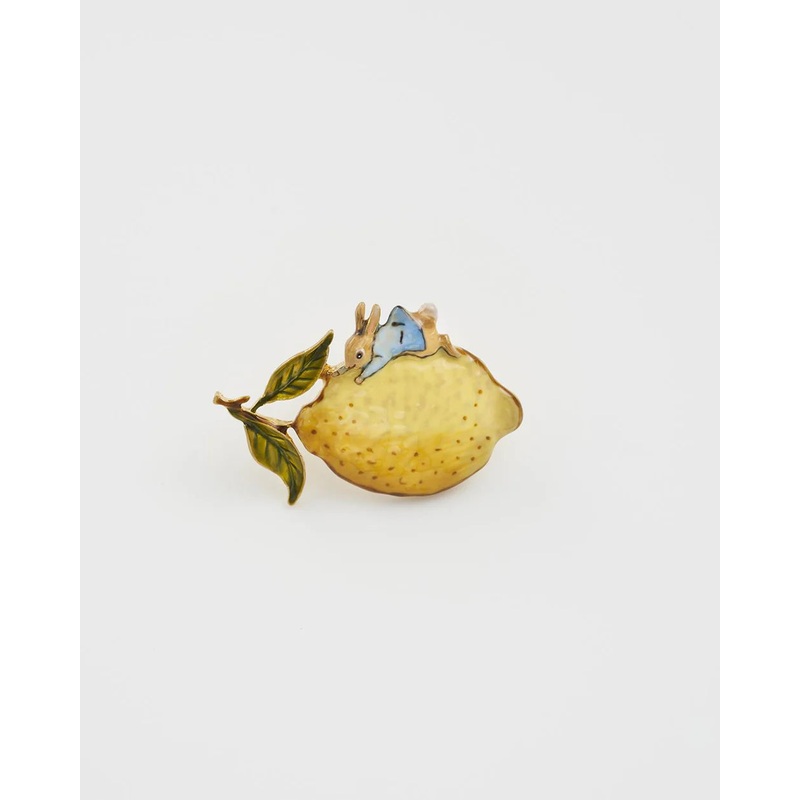 Fable England Peter Rabbit: Peter Rabbit with Lemon Brooch