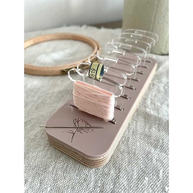 Floral Thread Holder by Unwrapped Yarn