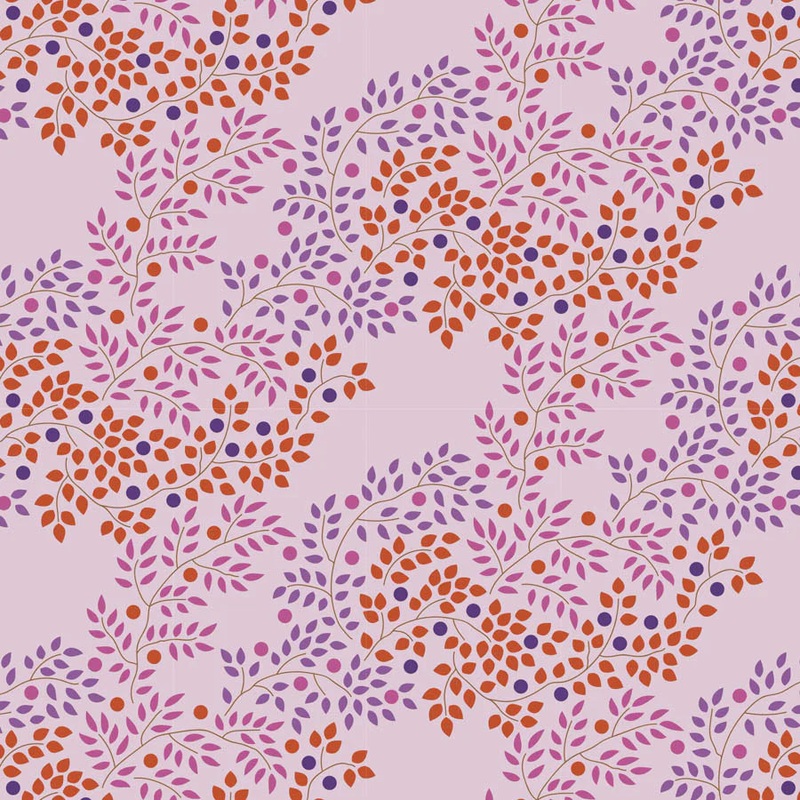Tilda Hometown Berrytangle Plum BOLT END 28″ x wof