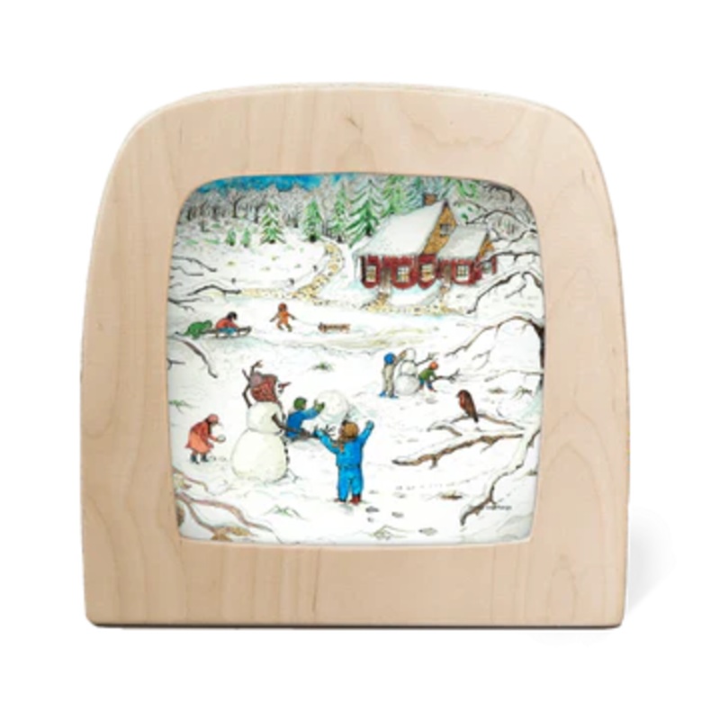 Eentje van Margo – Red Cottage: Winter Silhouette