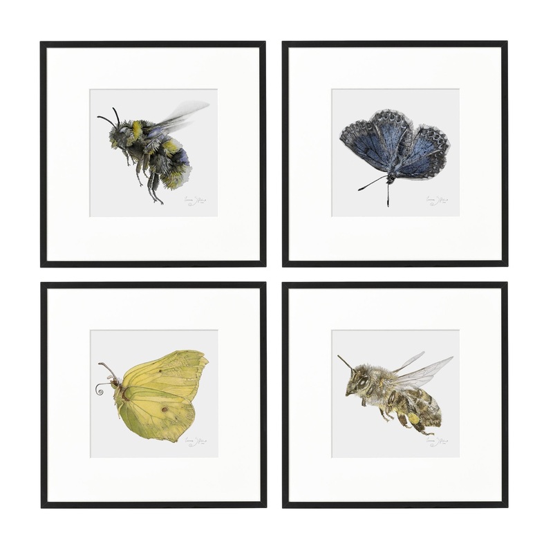 Emma Sjodin 4 Piece Art Print Set 20 x 20 cm Limited: SIGNED/NUMBERED