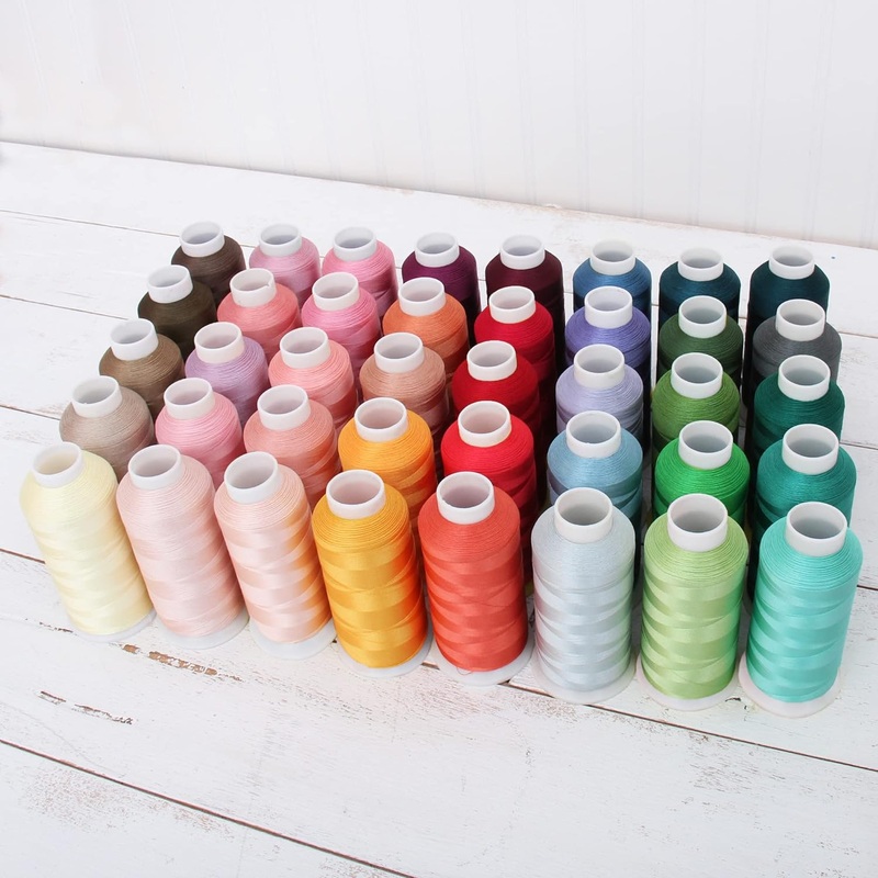 40 Cones Of 5000 Meters Polyester Machine Embroidery Thread – Vivid