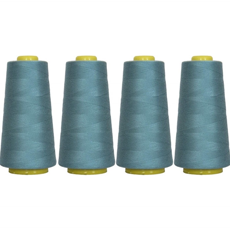 Four Cone Set of Polyester Serger Thread – Ozone 322 – 2750 Yards Each