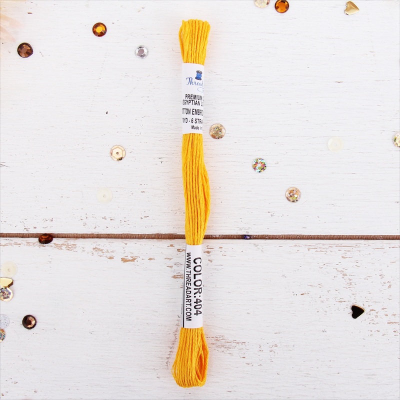 Gold Premium Cotton Embroidery Floss – Six Strand Thread – No. 404