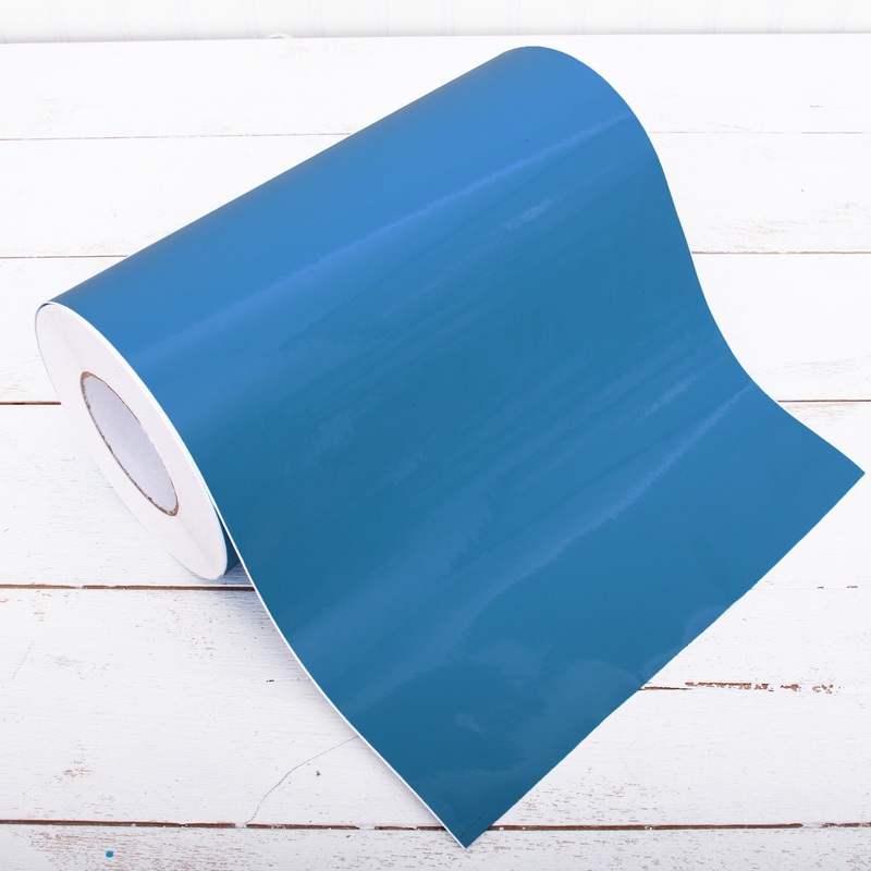 Permanent Vinyl Adhesive Bright Blue – 12″ Wide X 5 Yd Roll