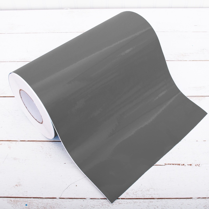 Permanent Vinyl Adhesive Dark Grey – 12″ Wide X 5 Yd Roll