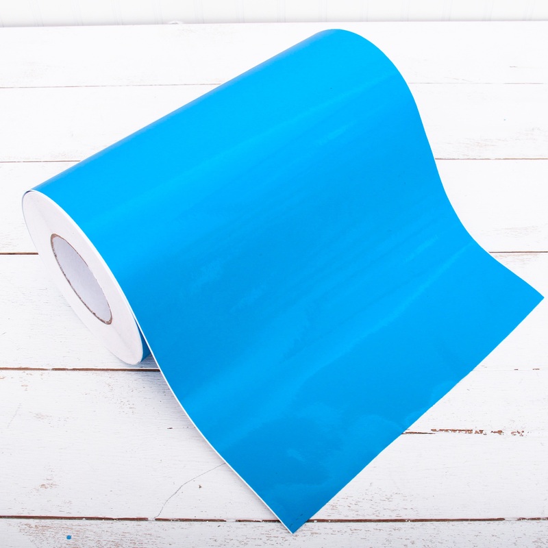 Permanent Vinyl Adhesive Light Blue – 12″ Wide X 5 Yd Roll