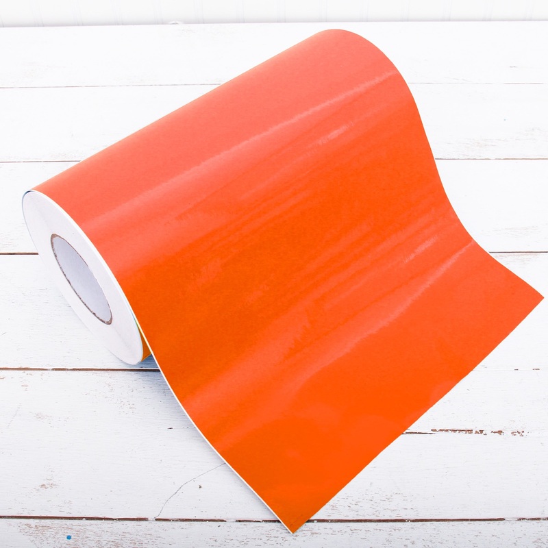 Permanent Vinyl Adhesive Orange – 12″ Wide X 5 Yd Roll