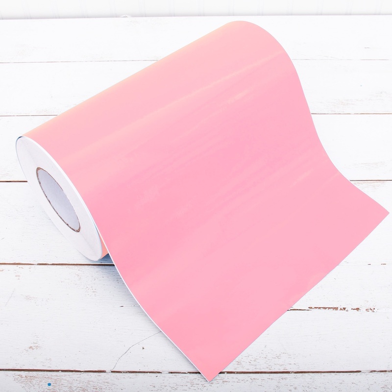 Permanent Vinyl Adhesive Pink – Huge Roll – 12″ Wide X 55 Yd Roll