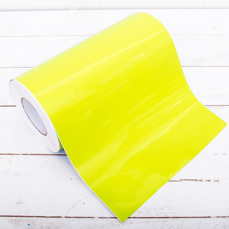 Permanent Vinyl Adhesive Yellow – 12″ Wide X 5 Yd Roll