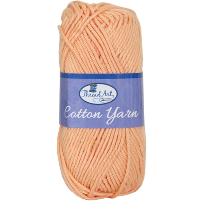 Crochet Cotton Yarn – #4 – Peach – 50 gram skeins – 85 yds