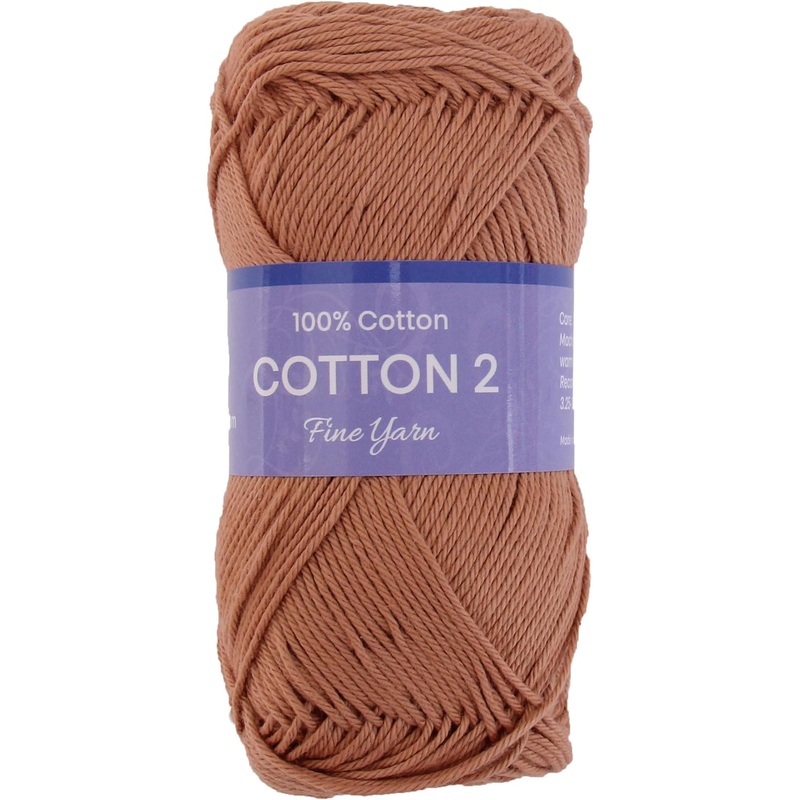 Crochet Cotton Yarn – Beige – #2 Sport Weight – 50 gram skeins – 165 yds