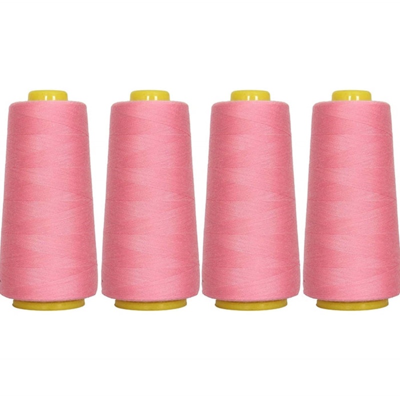 Four Cone Set of Polyester Serger Thread – Dk Peach 285 – 2750 Yards Each