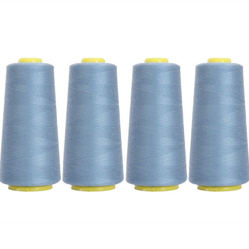 Four Cone Set of Polyester Serger Thread – Oriental Blue 241 – 2750 Yards Each
