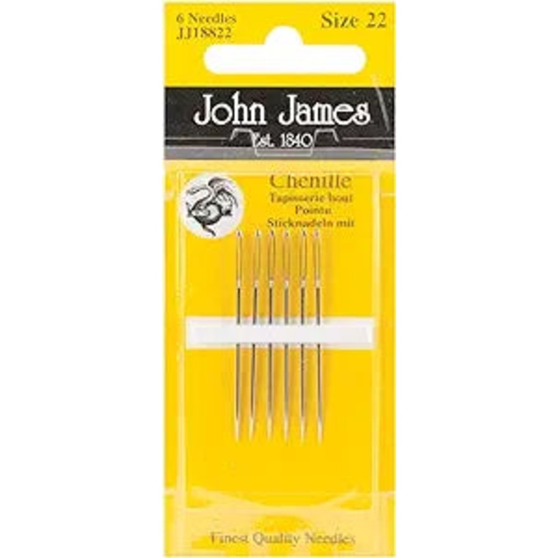 John James Hand Needles Chenille Size 22