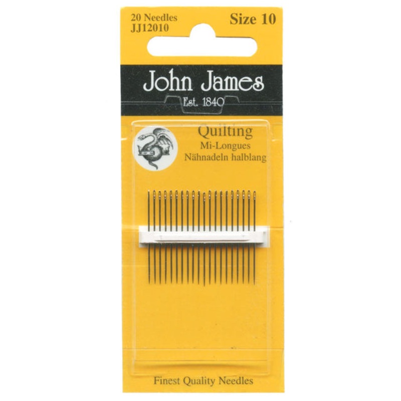 John James Hand Needles Quilting Size 10