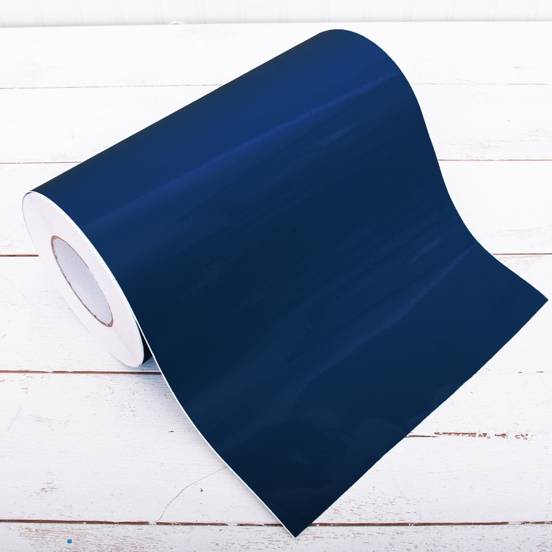 Permanent Vinyl Adhesive Dark Blue – 12″ Wide One Yard Roll