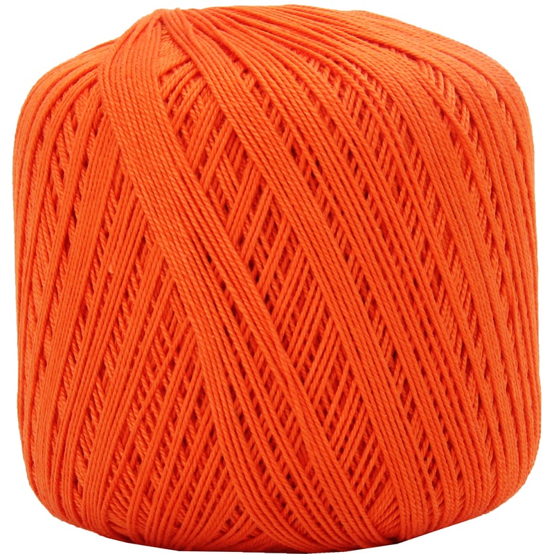 Cotton Crochet Thread – Size 10 – Orange – 175 Yds