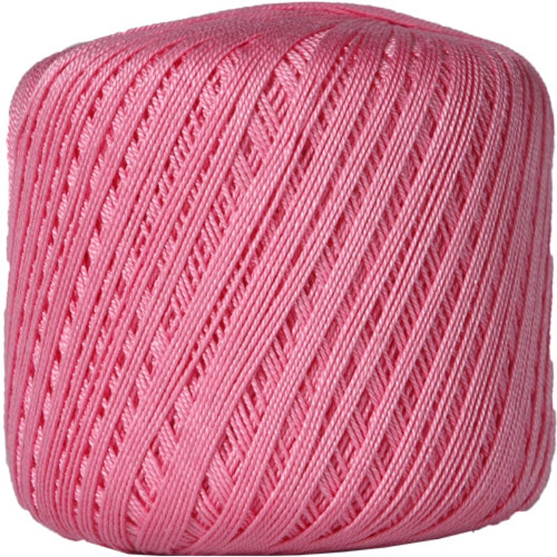 Cotton Crochet Thread – Size 10 – Pink – 175 Yds