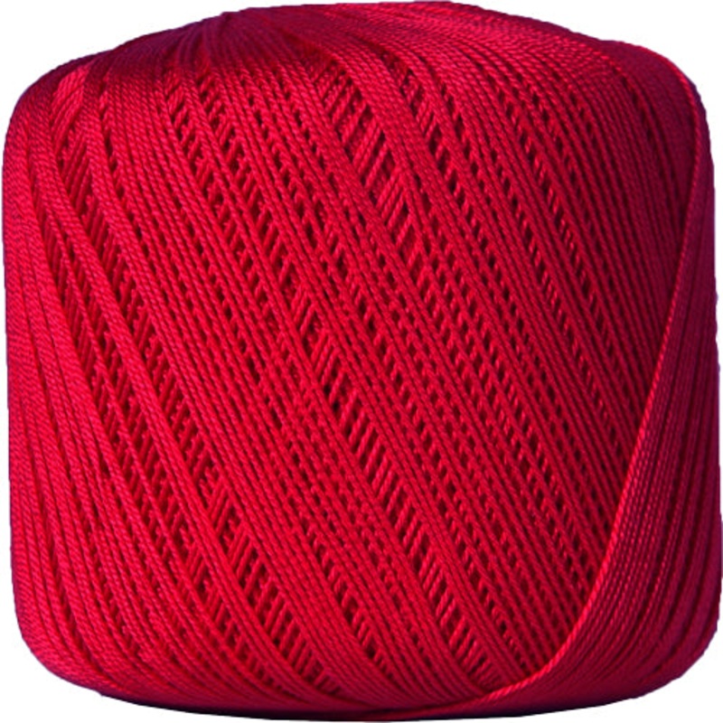 Cotton Crochet Thread – Size 10 – Red – 175 Yds