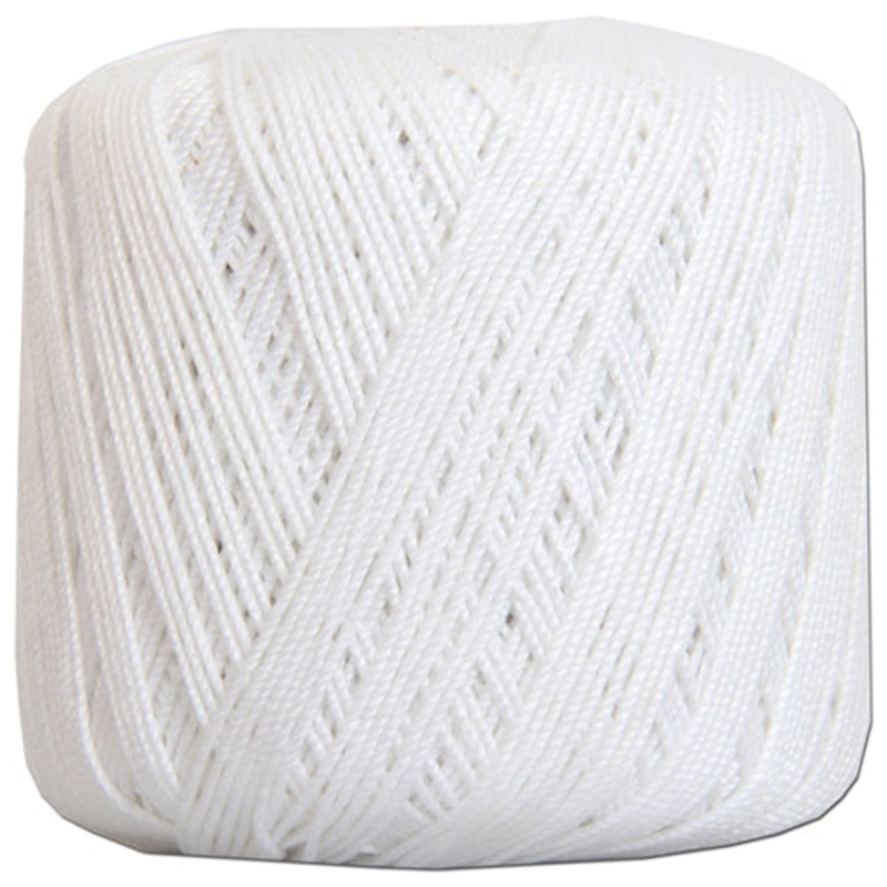 Cotton Crochet Thread – Size 3 – White- 140 yds