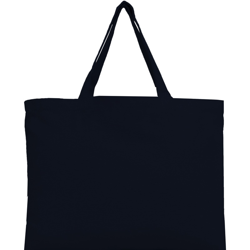 Blank Canvas Tote – Black – 100% Cotton – 12×16- For Books, Beach, Trips, Parties and More