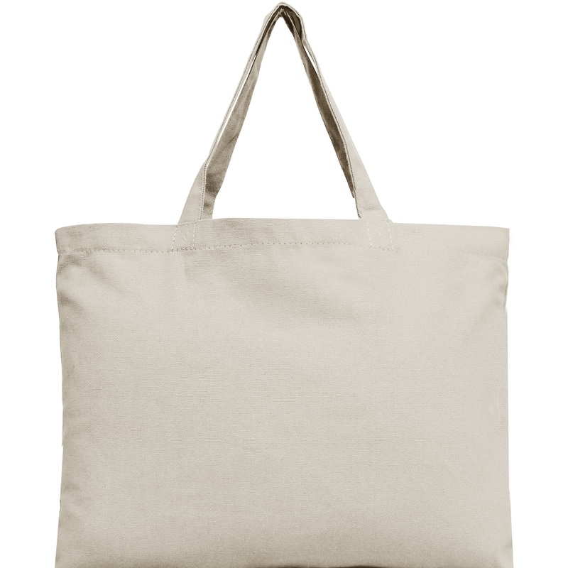 Blank Canvas Tote – Natural – 100% Cotton – 12×16- For Books, Beach, Trips, Parties and More