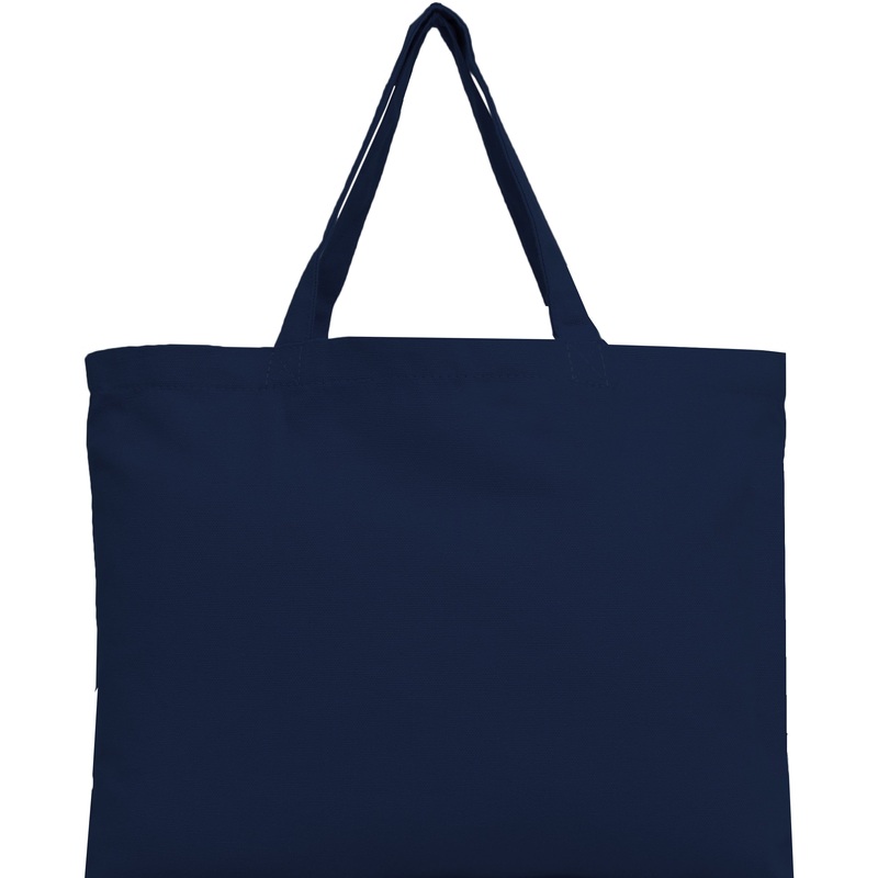 Blank Canvas Tote – Navy – 100% Cotton – 12×16- For Books, Beach, Trips, Parties and More