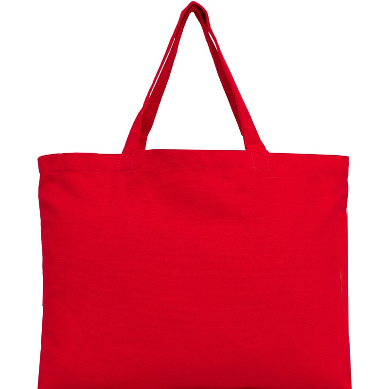 Blank Canvas Tote – Red – 100% Cotton – 12×16- For Books, Beach, Trips, Parties and More