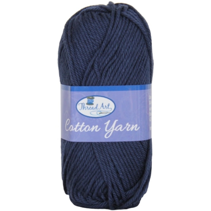 Crochet Cotton Yarn – #4 – Navy – 50 gram skeins – 85 yds
