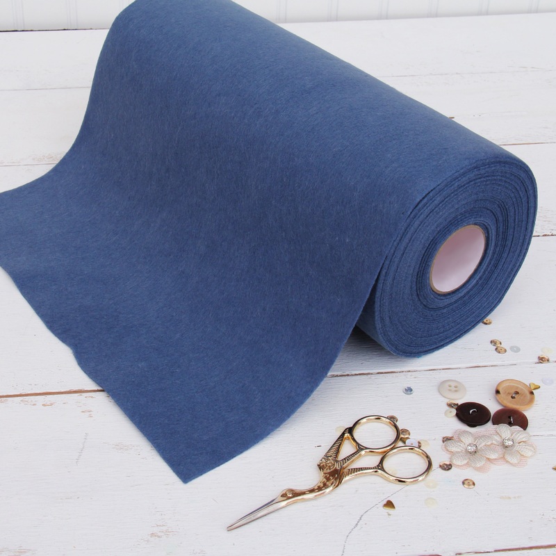 Denim Felt 12″ x 10 Yard Roll – Soft Premium Felt Fabric