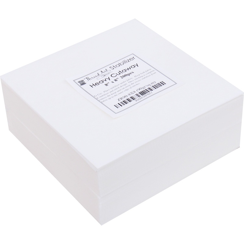 Heavy Cutaway Embroidery Stabilizer – 8×8 200 precut sheets