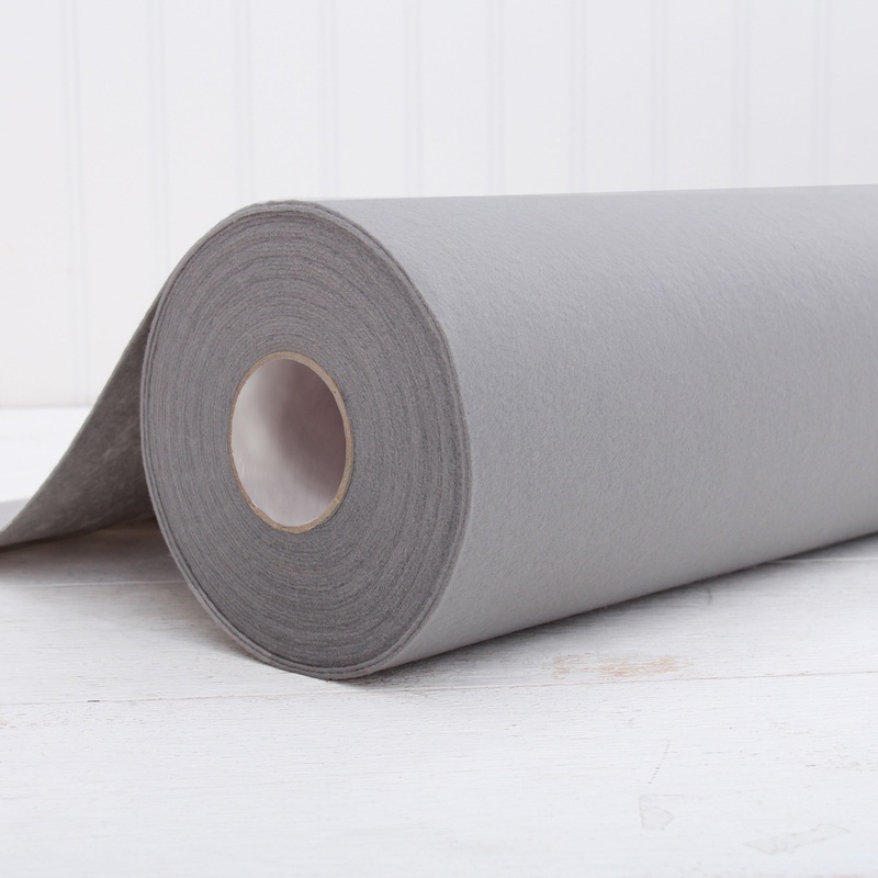 Light Grey Felt By The Yard – 36″ Wide – Soft Premium Felt Fabric
