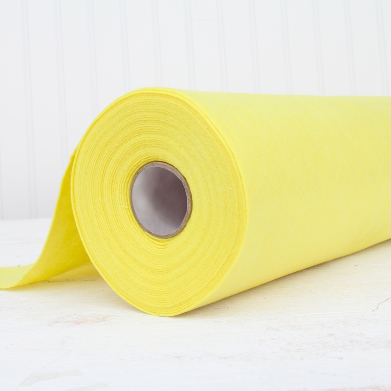 Light Yellow Felt By The Yard – 36″ Wide – Soft Premium Felt Fabric