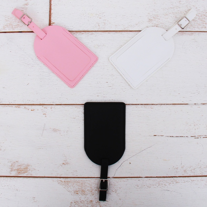 Luggage Tag For Travel – Pink, White, or Black