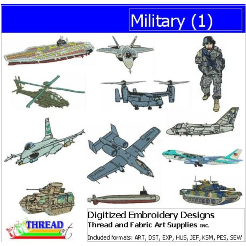 Machine Embroidery Designs – Military(1)
