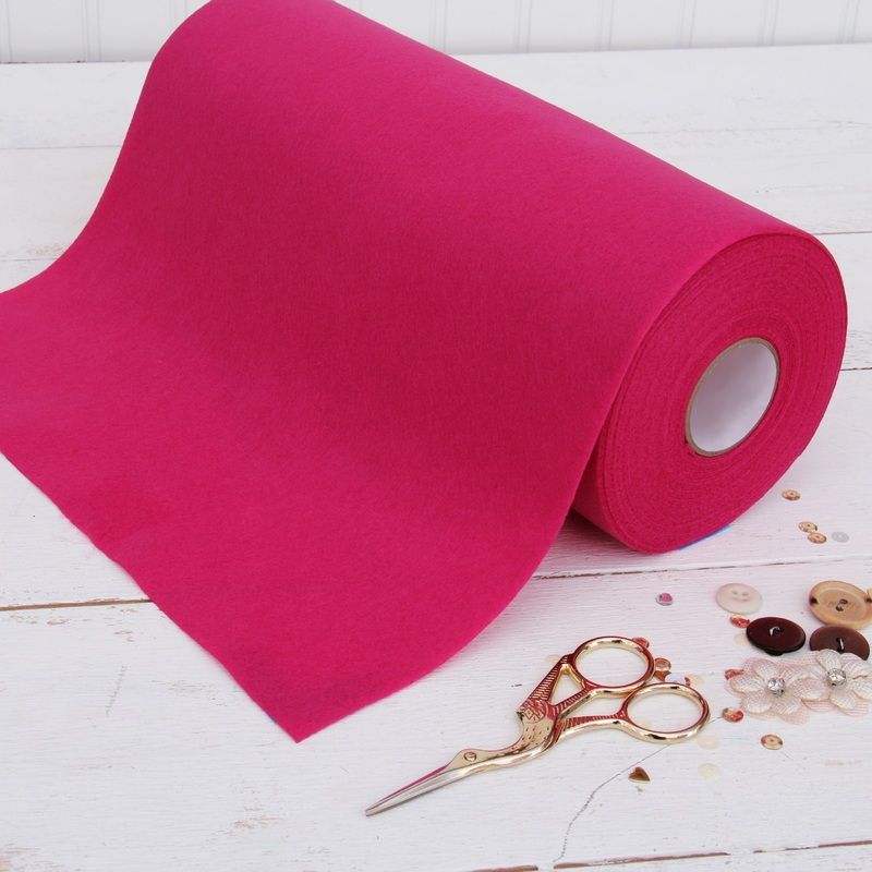 Magenta Felt 12″ x 10 Yard Roll – Soft Premium Felt Fabric