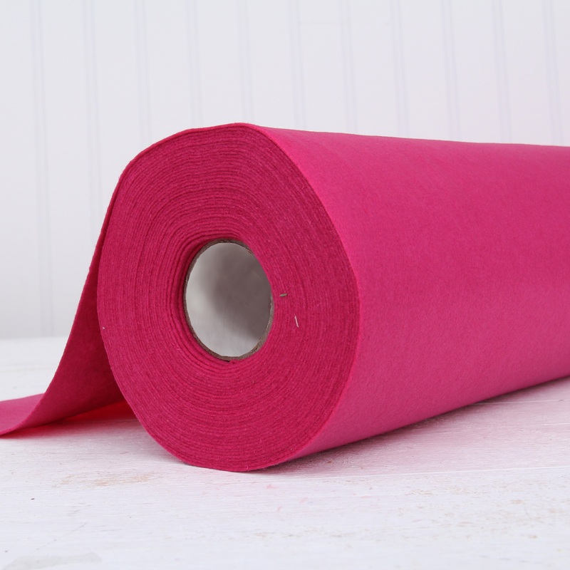 Magenta Felt By The Yard – 36″ Wide – Soft Premium Felt Fabric