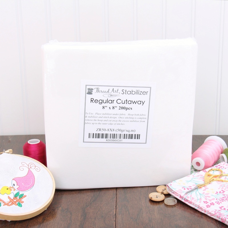 Regular Cutaway Embroidery Stabilizer – 8×8 200 Precut Sheets
