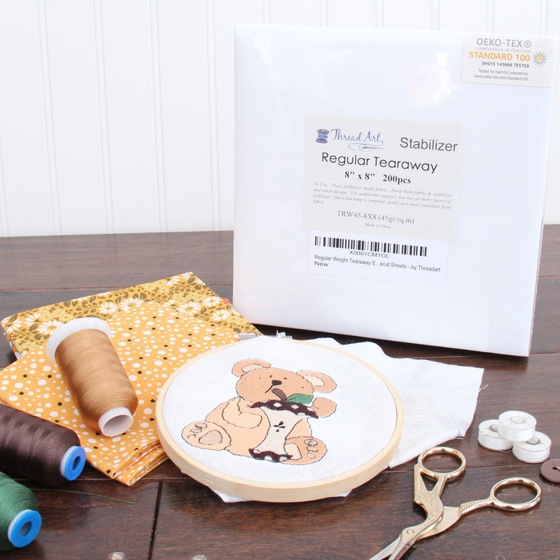 Regular Tearaway Embroidery Stabilizer – 8×8 200 Precut Sheets