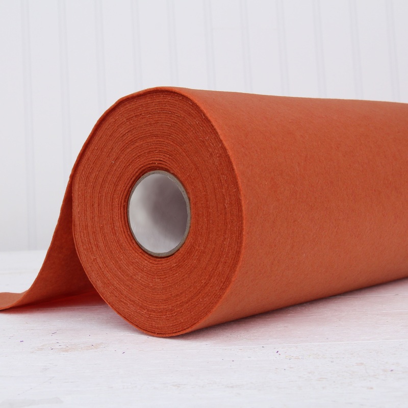 Rust Felt By The Yard – 36″ Wide – Soft Premium Felt Fabric