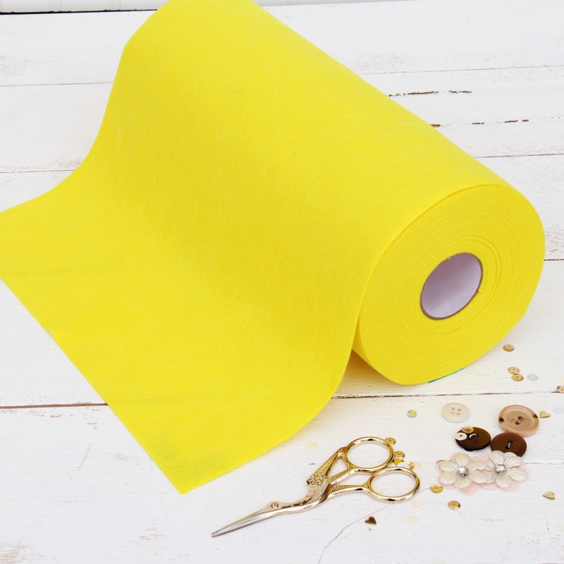 Yellow Felt 12″ x 10 Yard Roll – Soft Premium Felt Fabric