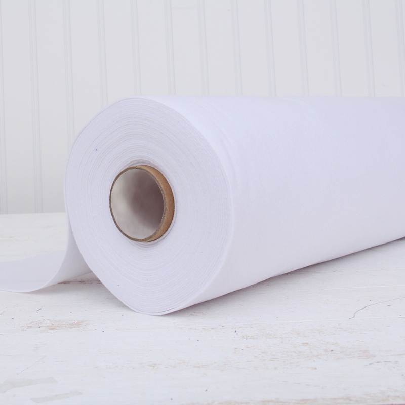 White Felt By The Yard – 36″ Wide- Soft Premium Felt Fabric
