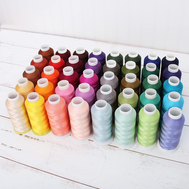 40 Cones of 5000 Meters Polyester Machine Embroidery Thread – Jewel