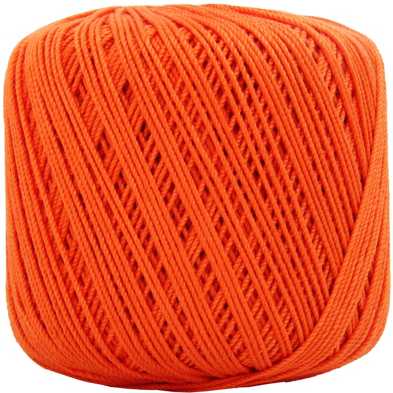 Cotton Crochet Thread – Size 3 – Orange – 140 yds