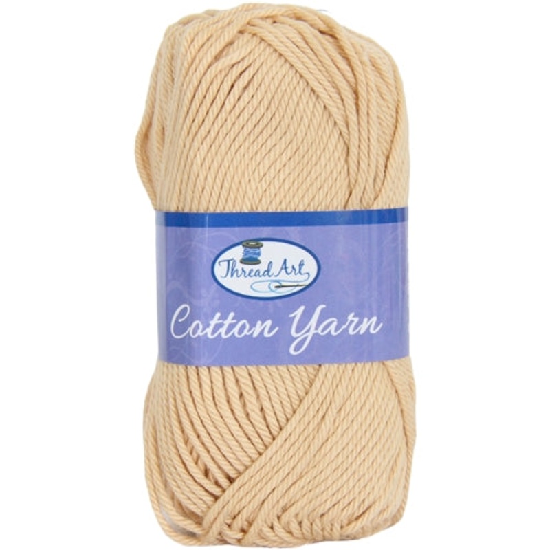 Crochet Cotton Yarn – #4 – Lt. Beige – 50 gram skeins – 85 yds