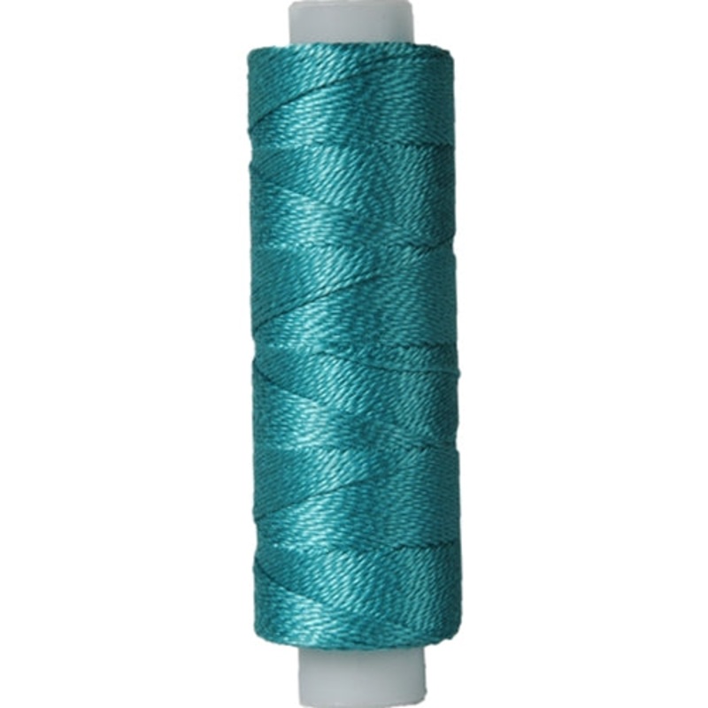 Perle (Pearl) Cotton Thread  – Size 8 – Turquoise – 75 Yard Spools