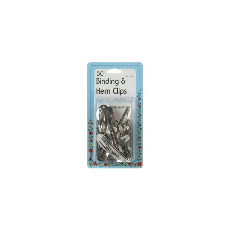 30 Binding & Hem Clips