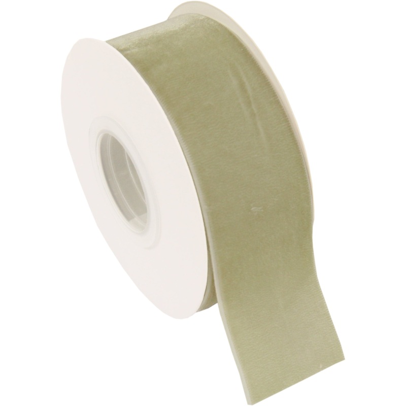 Spring Moss Velvet Ribbon –  1 1/2″ Wide Roll – 5 Yards